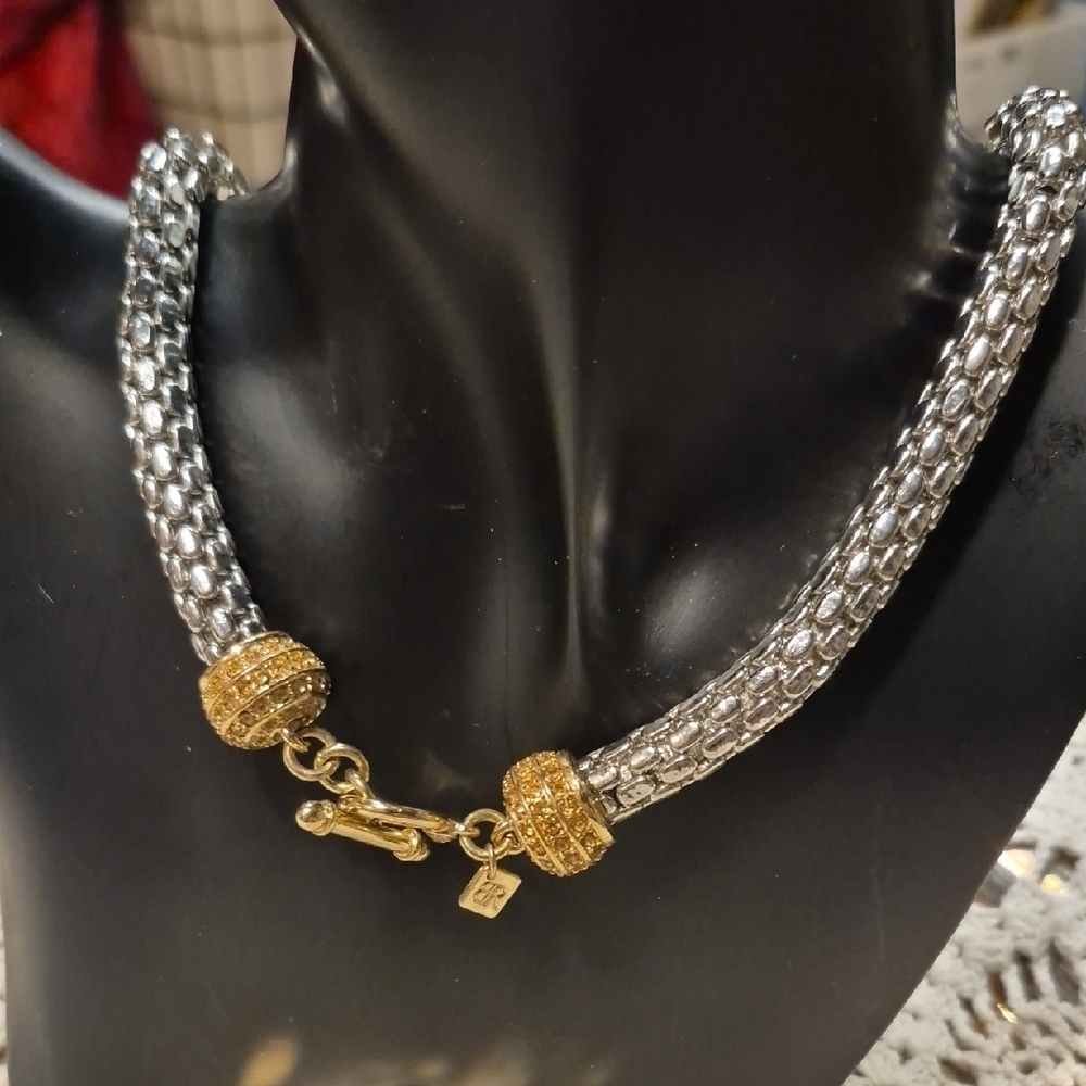 Banana Republic Silver and Gold Tone Necklace